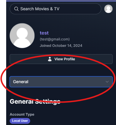 Overseerr Change Password